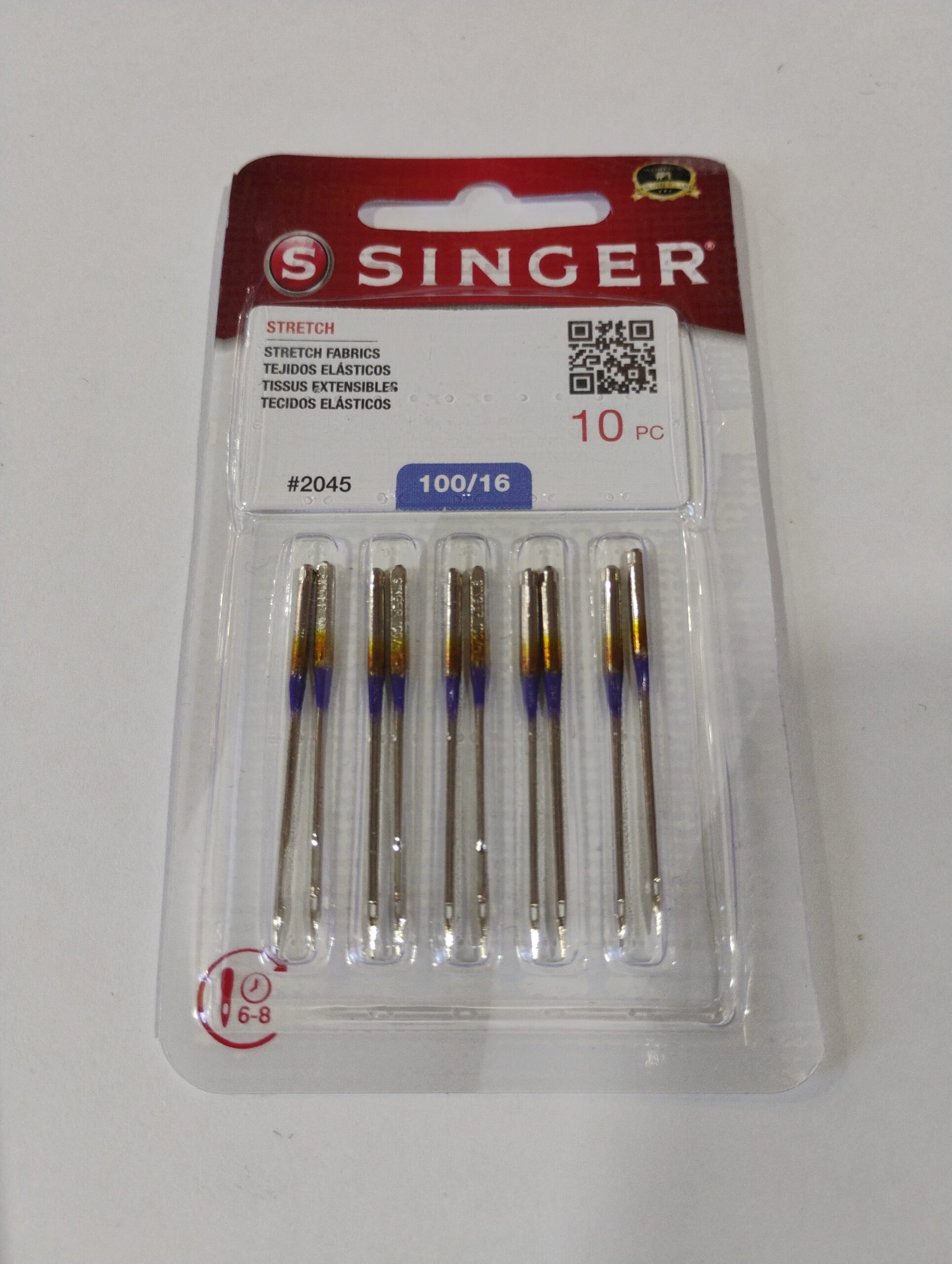 Aguja para máquina de coser, punta bola