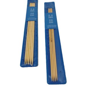 Palillos para calcetines bambú (5 x 20 cm.)